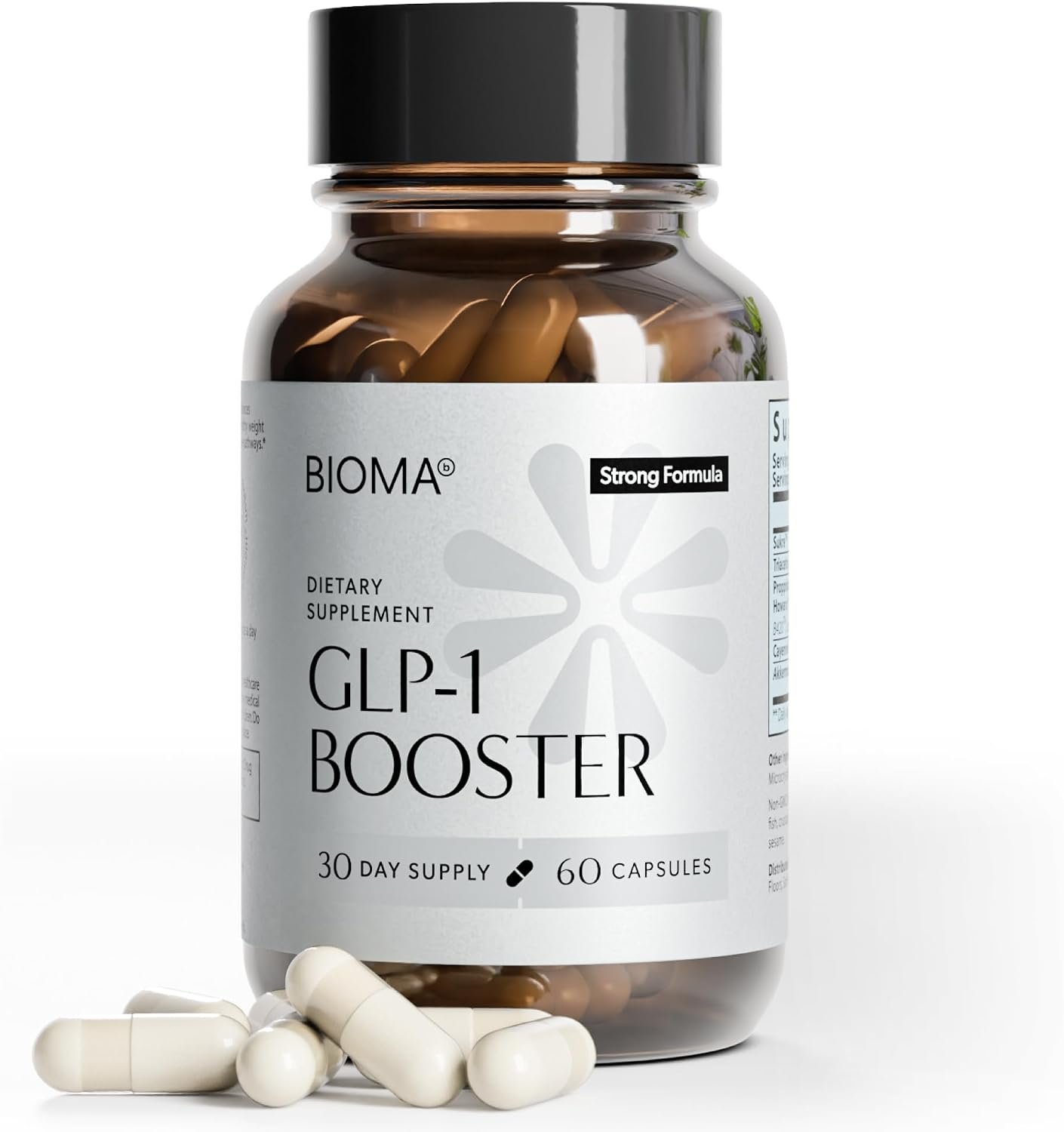 BIOMA GLP-1 Booster Natural Appetite Control Supplement with Clinically Proven