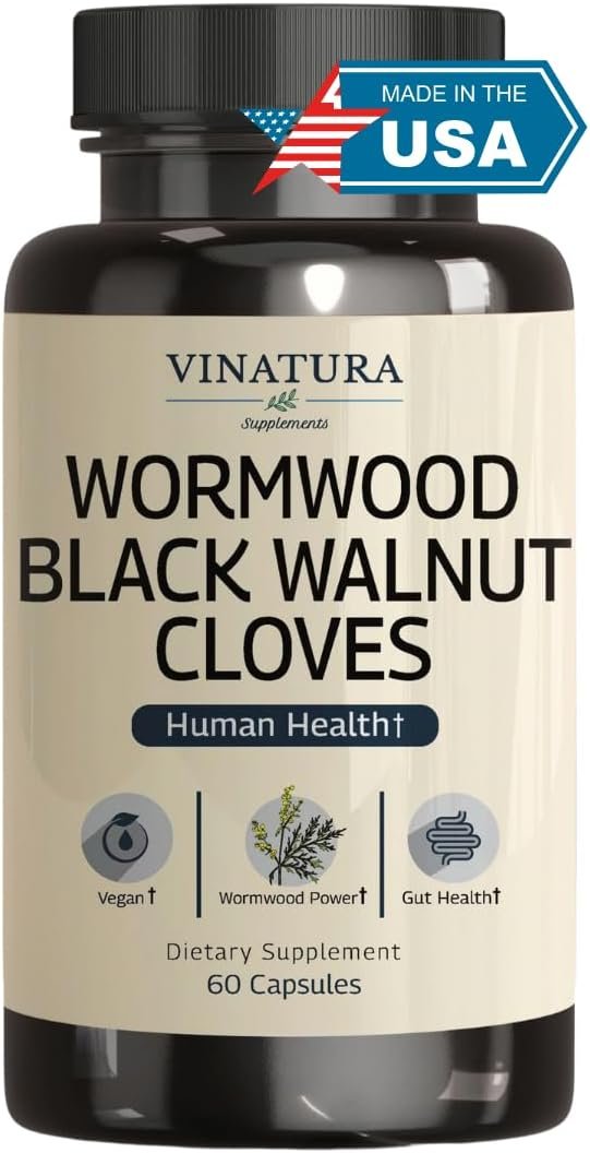 VINATURA Wormwood Black Walnut Clove Capsules