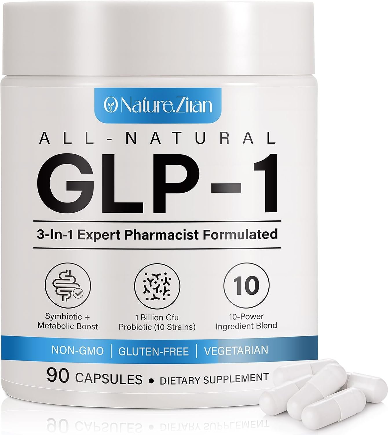 O Nature ZIRAN GLP-1 Weight Management Supplement for Women & Men, GLP1 Appetite Control
