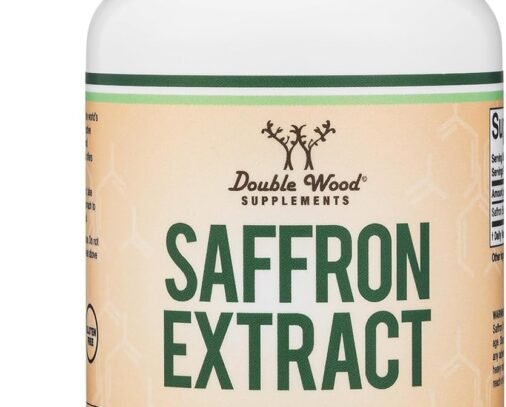 Double Wood Supplements Saffron Extract 88.5mg, Mood, Emotional Wellness + Eye, 210 Capsules