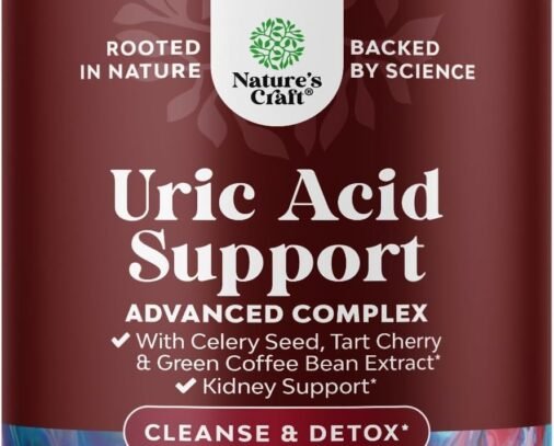 Natures Craft Uric Acid Cleanse Support with Green Coffee Beans Extract