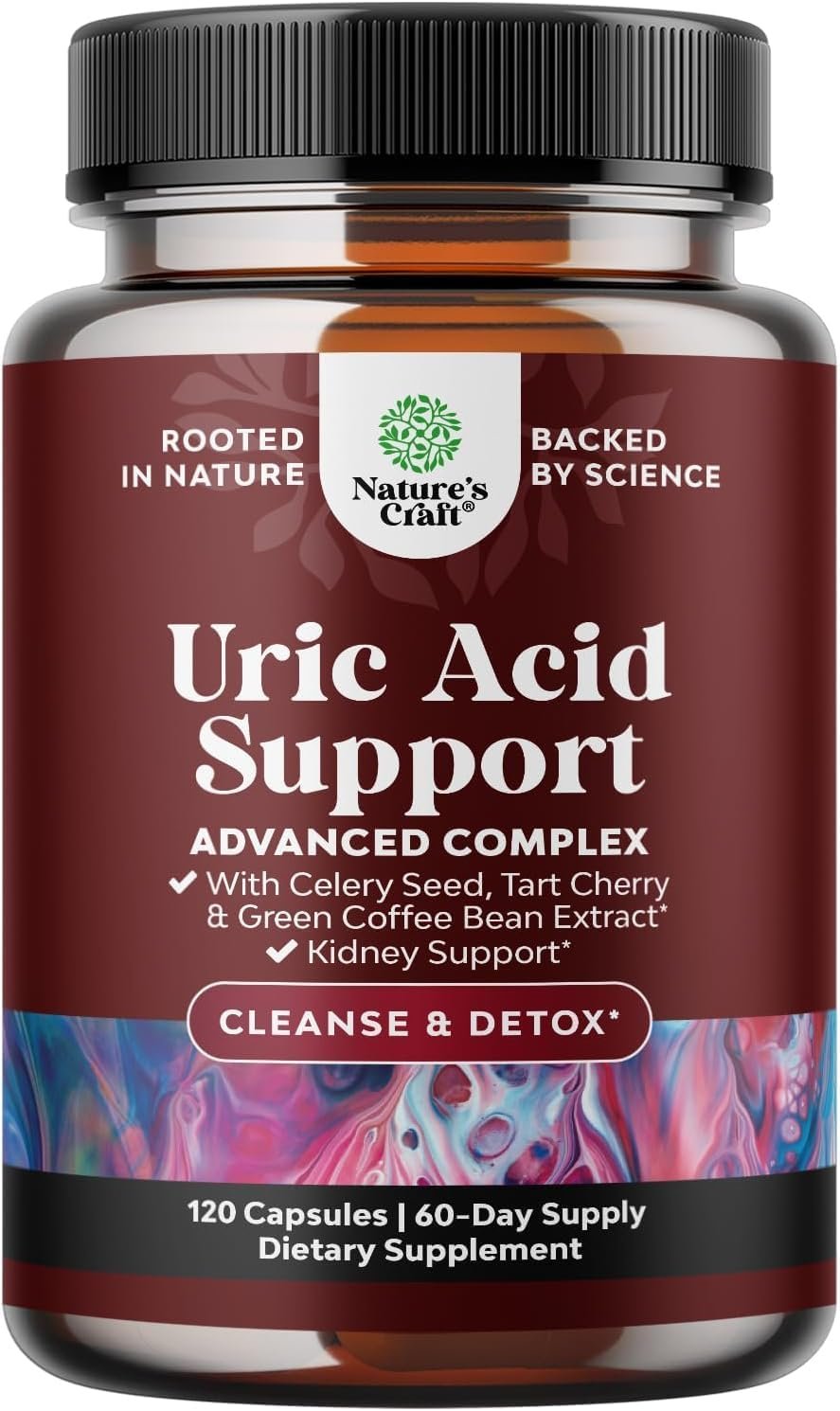 Natures Craft Uric Acid Cleanse Support with Green Coffee Beans Extract