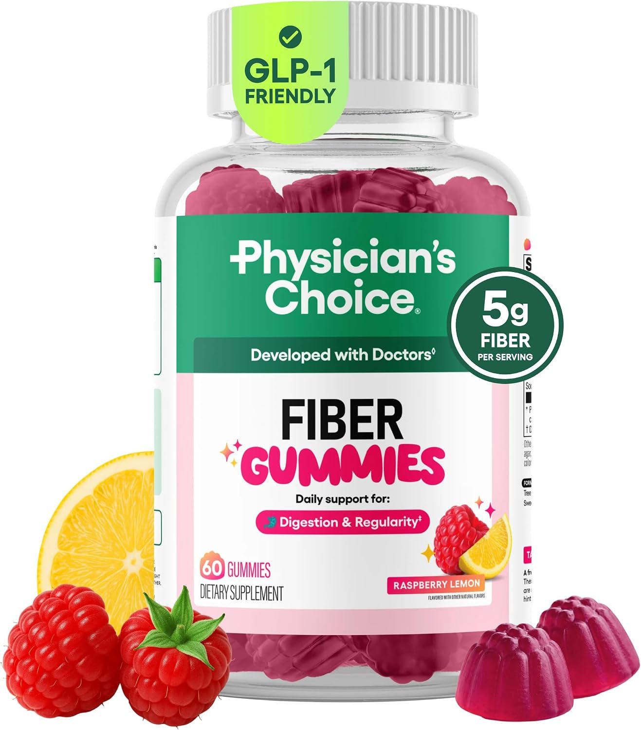 Physician's CHOICE Fiber Gummies for GLP-1 Support