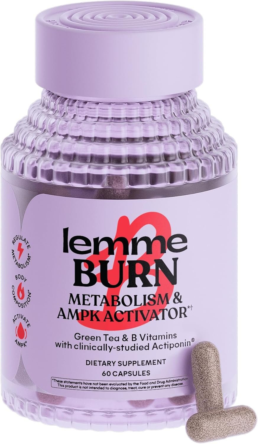 Lemme Burn Belly Fat Capsules for Metabolism Support, 30-Day Supply