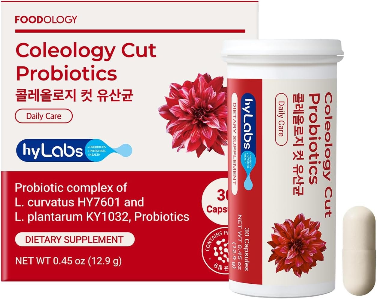 FOODOLOGY Coleology Cut Probiotics for Bloating Relief 30 Capsules