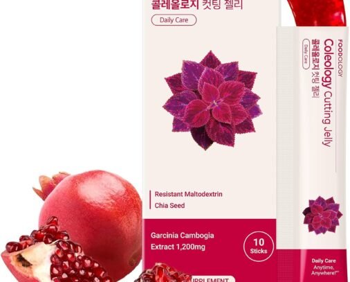 FOODOLOGY Coleology Cutting Jelly, Pomegranate Flavor, 10 Sticks
