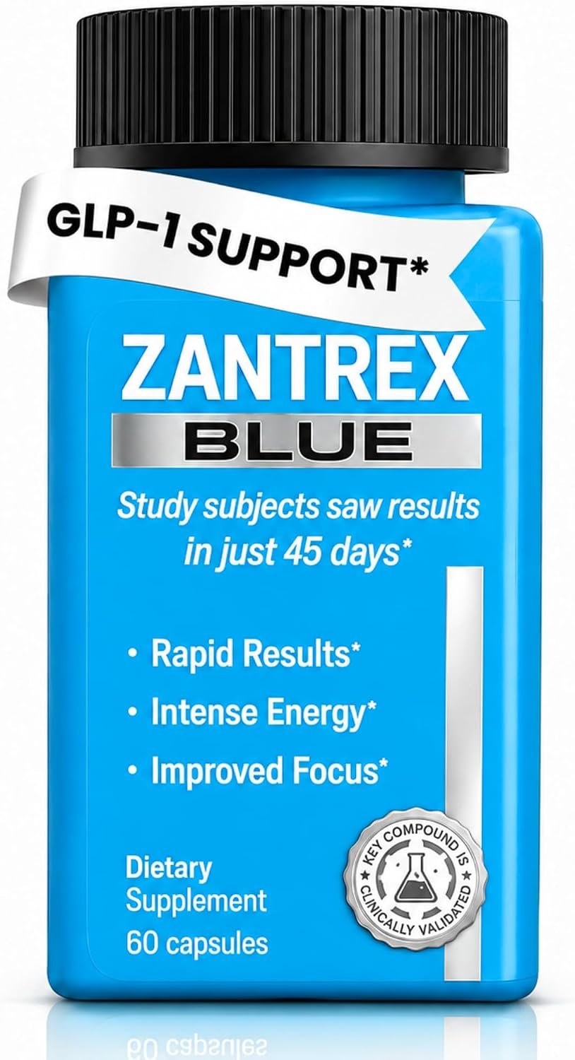 Zantrex Blue Weight Loss Pills, Energy & Appetite Support, GLP-1, 60 Count