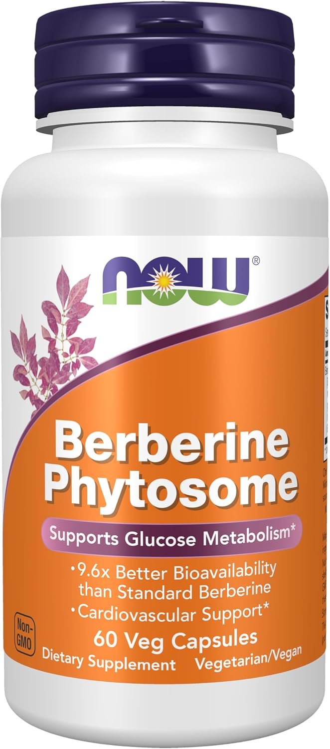Now Foods Berberine Phytosome, Supports Glucose Metabolism*, 60 Veg Caps