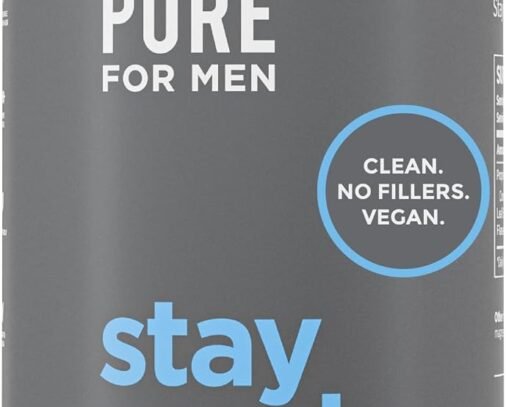 Pure for Men Stay Ready Fiber Supplement Psyllium Husk (120 Vegan Capsules)