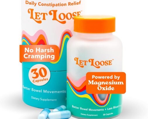 Let Loose Daily Constipation Relief Pills, Debloating for Women (30 Count)