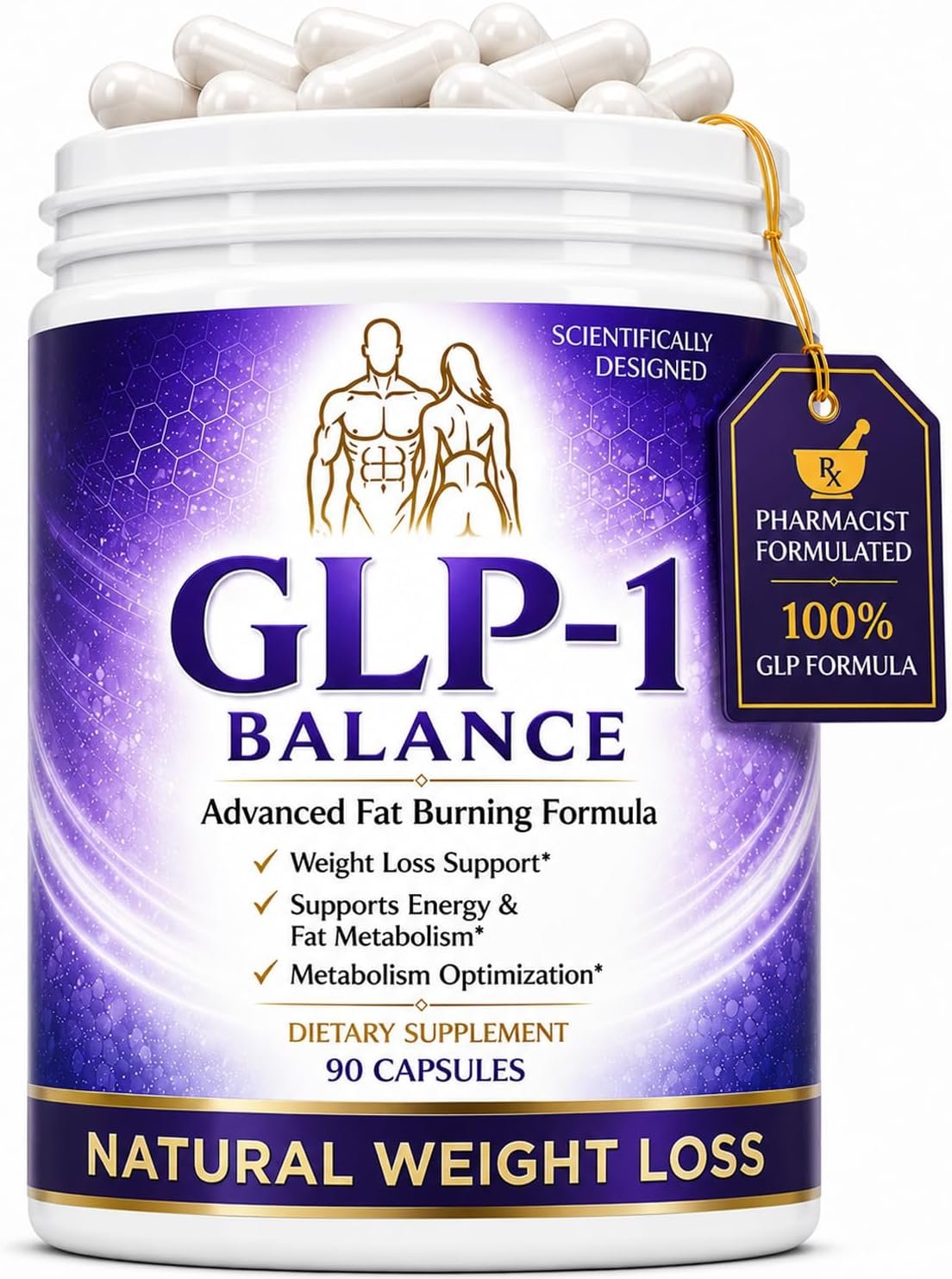 1-GLP-FIT GLP-1 Weight Loss Supplement & Gut Health