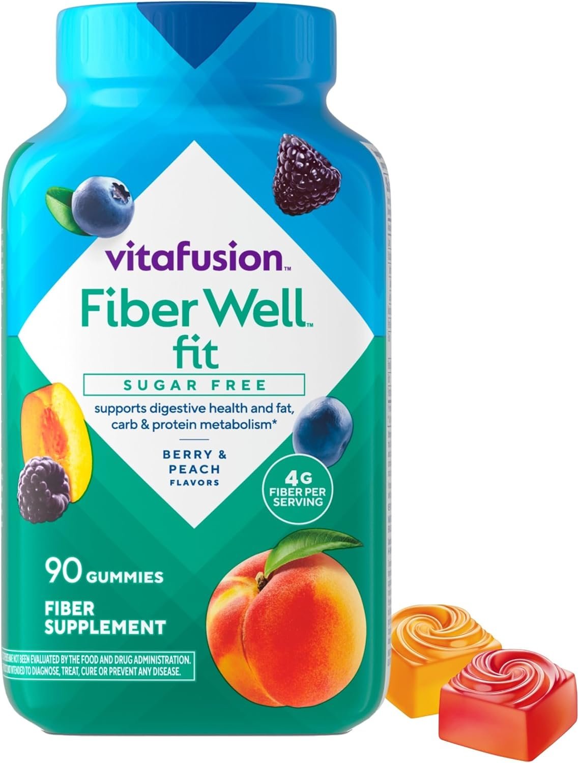 Vitafusion Fiber Well Fit Gummies Sugar Free