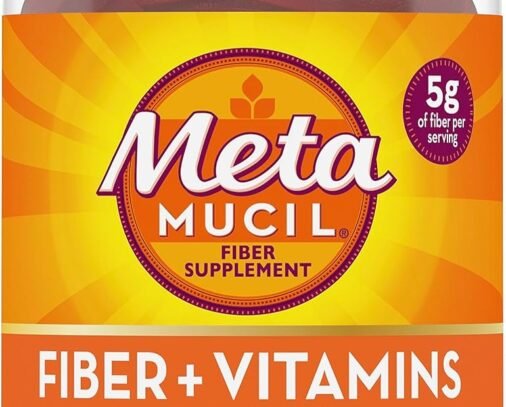 Metamucil Fiber Gummies for Adults with Vitamins C, D, B12 for Metabolism, No Sugar Added