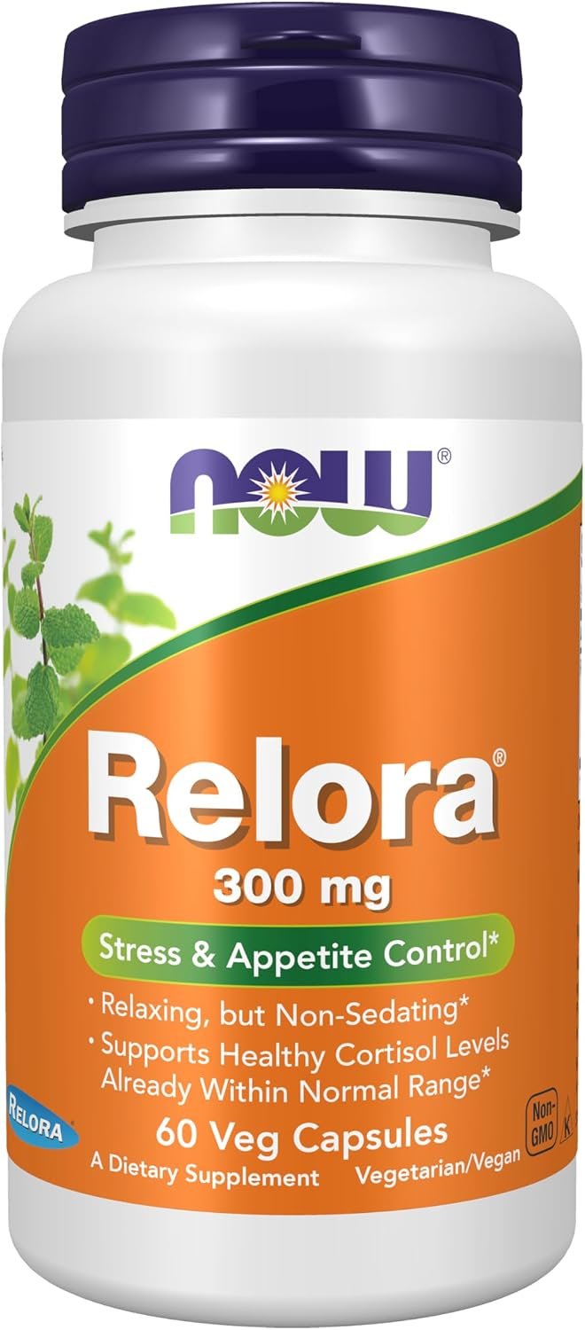 NOW Supplements, Relora 300 mg, Blend of Plant Extracts, 60 Veg Caps