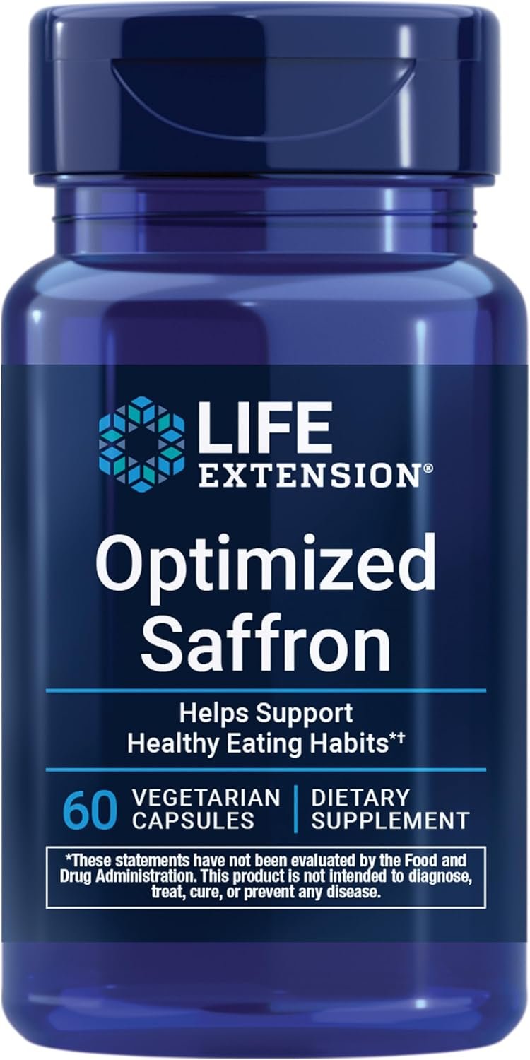 Life Extension Optimized Saffron, Appetite Support, 60 Capsules