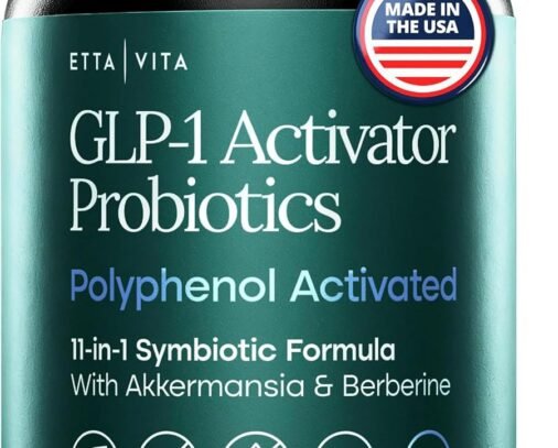 Etta Vita GLP-1 Support Supplement with Akkermansia, Berberine & EGCG for Gut Health
