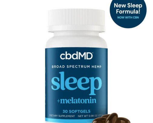 cbdMD Broad Spectrum CBD PM Softgels
