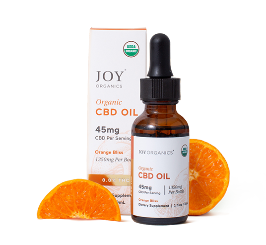 Joy Organics Organic THC-Free CBD Tincture (Orange Bliss)