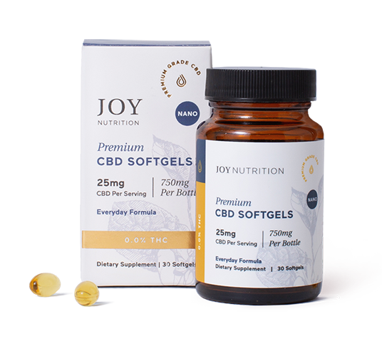 Joy Organics THC-Free CBD Softgels