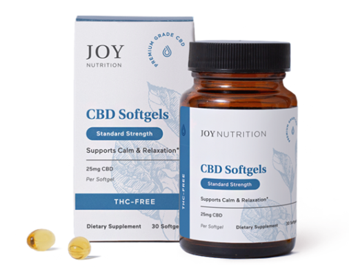 Joy Organics THC-Free CBD Softgels