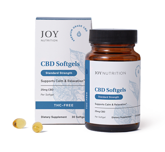 Joy Organics THC-Free CBD Softgels