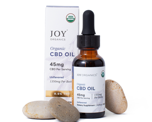 Joy Organics Organic THC-Free CBD Tincture (Unflavored)