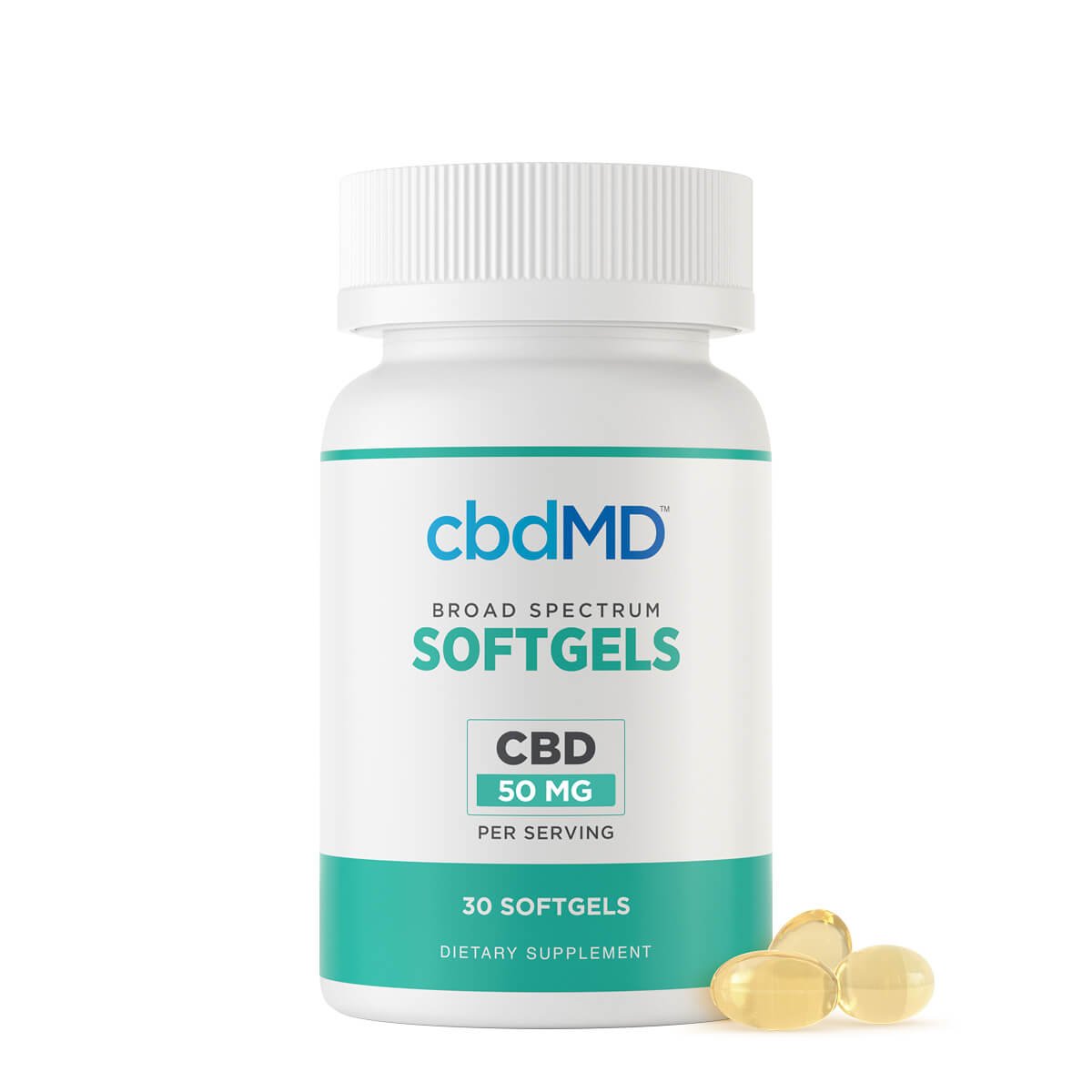 cbdMD Broad Spectrum CBD Softgels