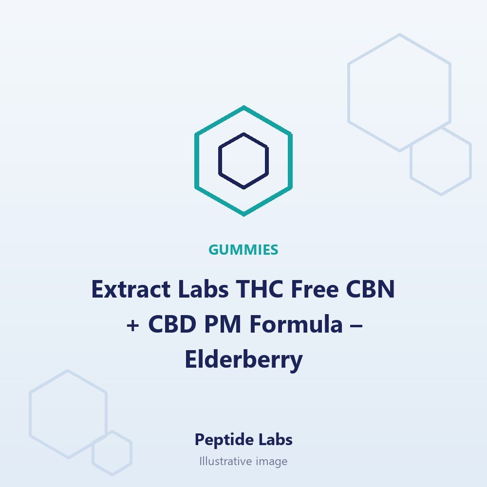 Extract Labs THC Free CBN + CBD PM Formula – Elderberry