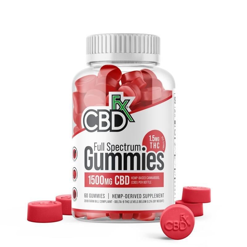 CBDfx Full Spectrum CBD Gummies - Mixed Berry