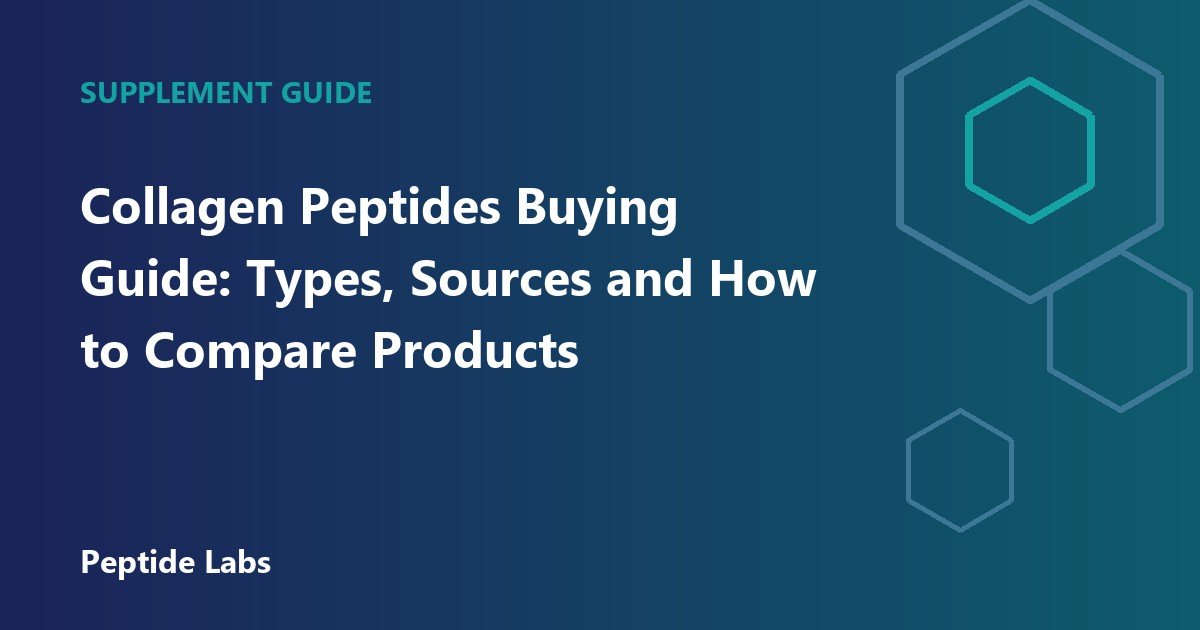 Collagen Peptides Buying Guide: Types, Sources and How to Compare Products