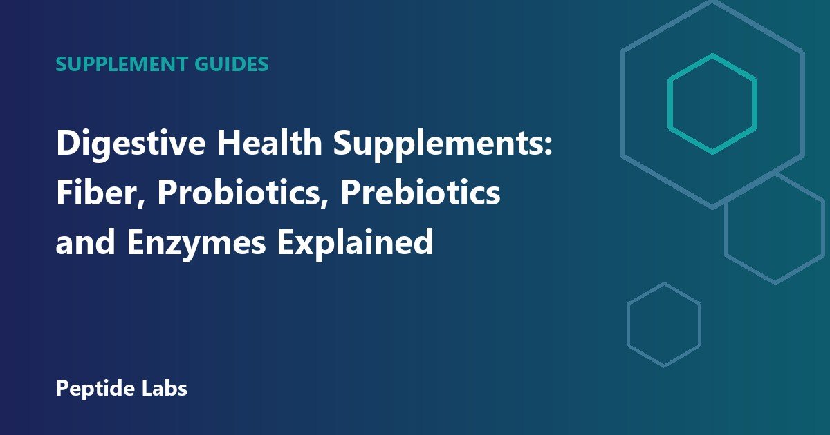 Digestive Health Supplements: Fiber, Probiotics, Prebiotics and Enzymes Explained