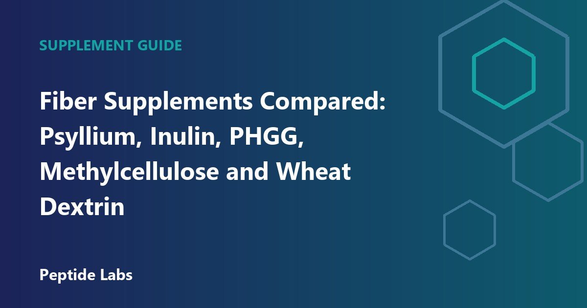 Fiber Supplements Compared: Psyllium, Inulin, PHGG, Methylcellulose and Wheat Dextrin
