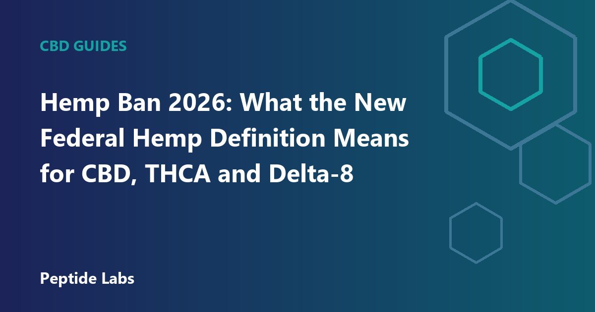 Hemp Ban 2026: What the New Federal Hemp Definition Means for CBD, THCA and Delta-8