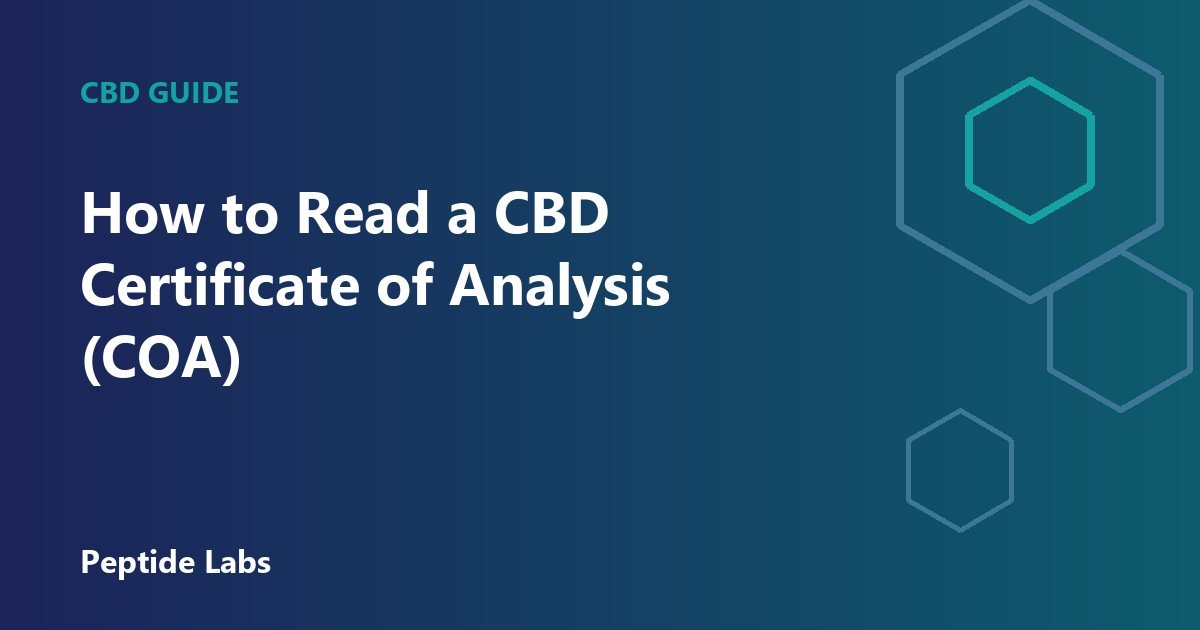 How to Read a CBD Certificate of Analysis (COA)