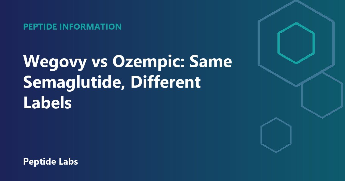 Wegovy vs Ozempic: Same Semaglutide, Different Labels