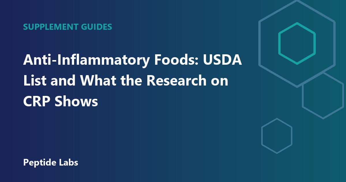 Anti-Inflammatory Foods: USDA List and What the Research on CRP Shows