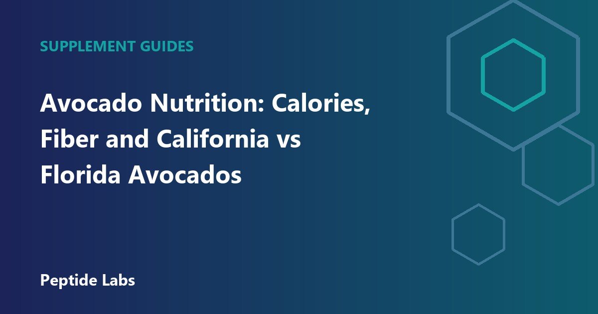 Avocado Nutrition: Calories, Fiber and California vs Florida Avocados