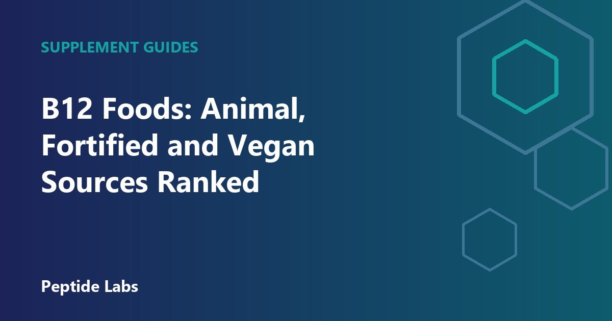 B12 Foods: Animal, Fortified and Vegan Sources Ranked