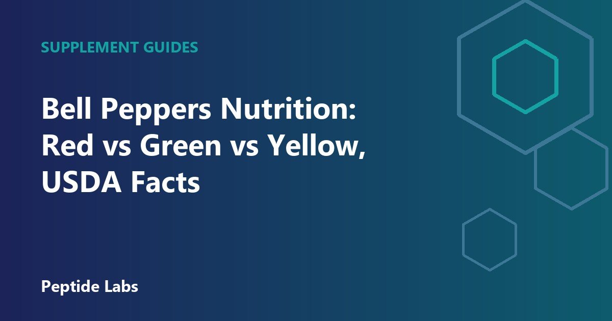 Bell Peppers Nutrition: Red vs Green vs Yellow, USDA Facts