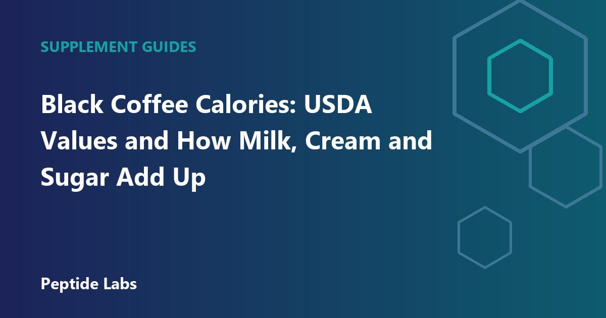 Black Coffee Calories: USDA Values and How Milk, Cream and Sugar Add Up