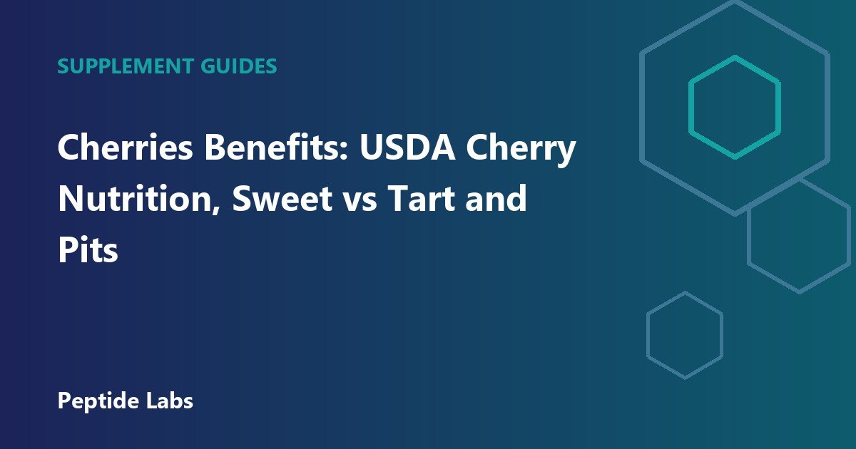 Cherries Benefits: USDA Cherry Nutrition, Sweet vs Tart and Pits