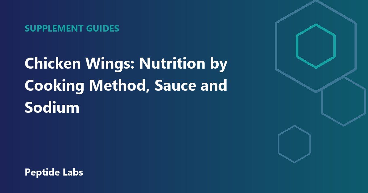 Chicken Wings: Nutrition by Cooking Method, Sauce and Sodium