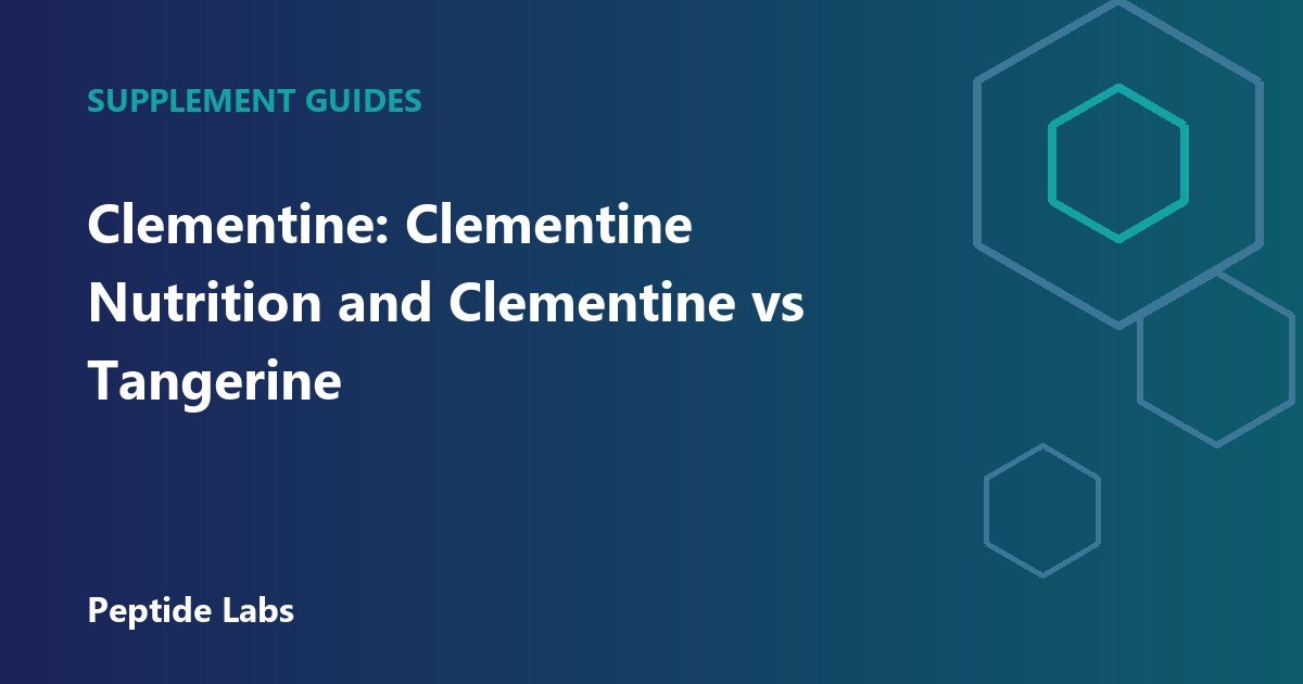 Clementine: Clementine Nutrition and Clementine vs Tangerine
