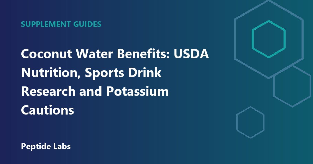 Coconut Water Benefits: USDA Nutrition, Sports Drink Research and Potassium Cautions