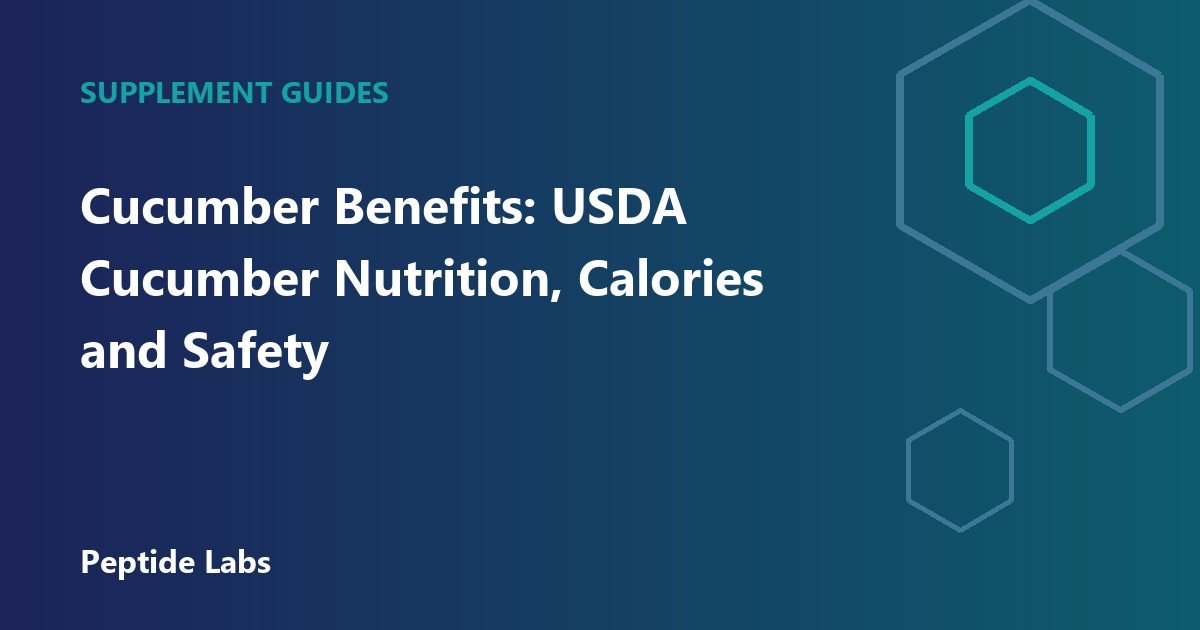 Cucumber Benefits: USDA Cucumber Nutrition, Calories and Safety
