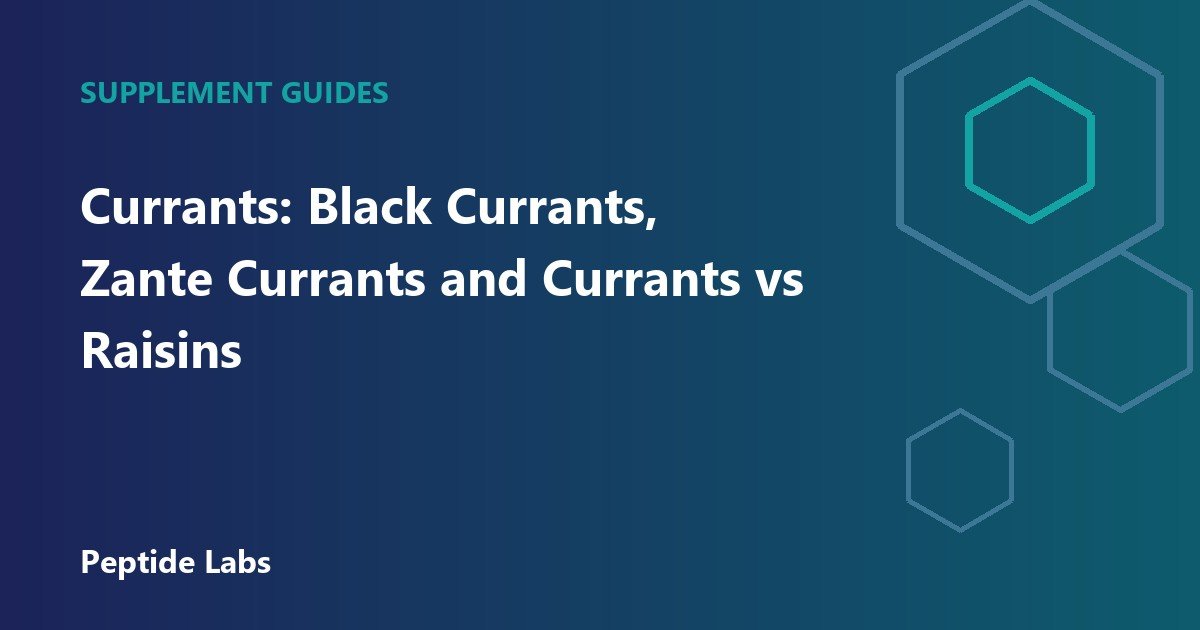 Currants: Black Currants, Zante Currants and Currants vs Raisins