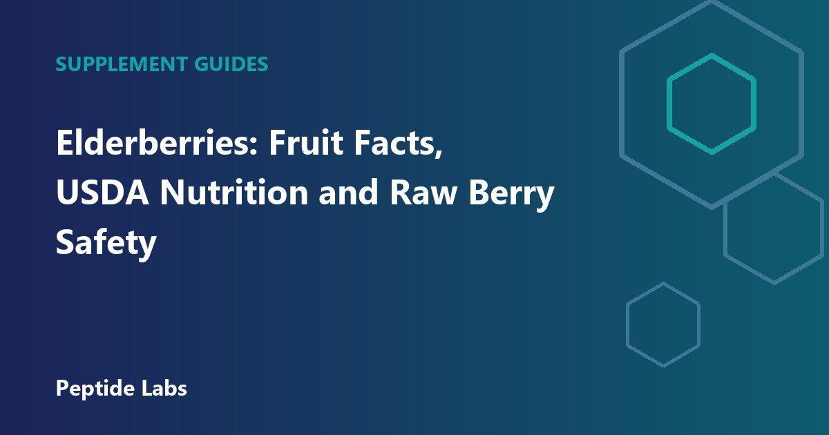 Elderberries: Fruit Facts, USDA Nutrition and Raw Berry Safety