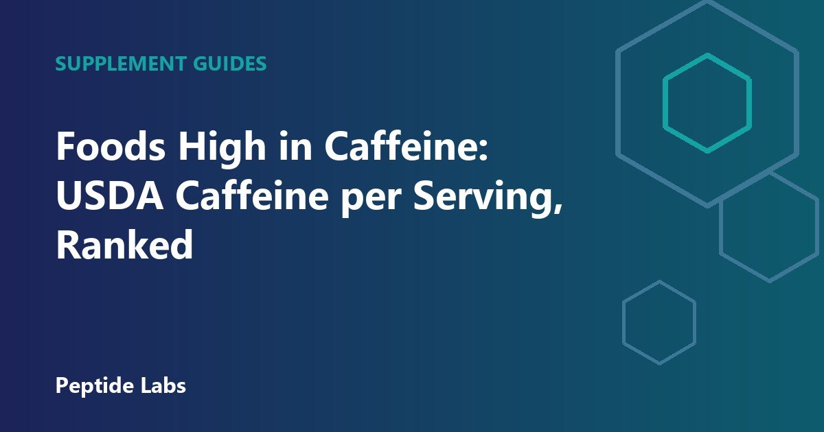Foods High in Caffeine: USDA Caffeine per Serving, Ranked