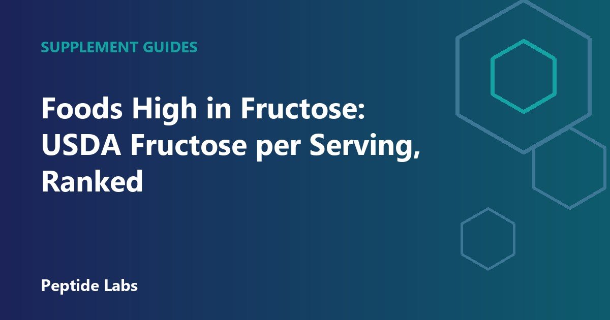 Foods High in Fructose: USDA Fructose per Serving, Ranked