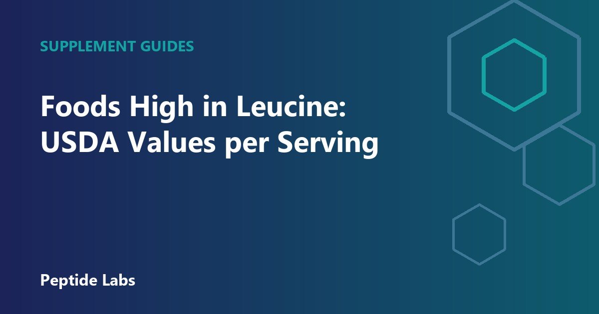 Foods High in Leucine: USDA Values per Serving